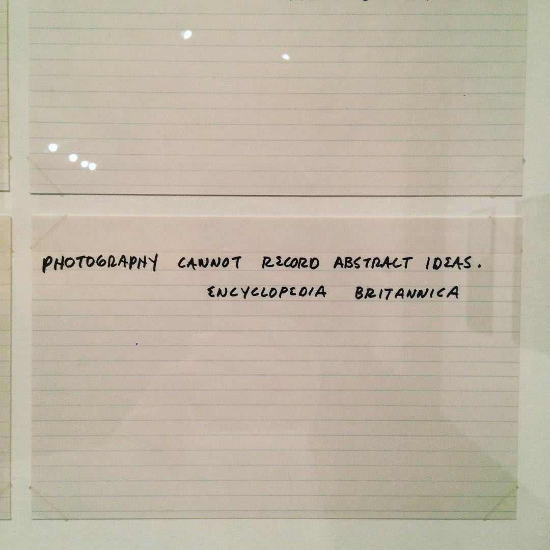 Mel Bochner. Misunderstandings (A theory of photography) from Artists & Photographs. 1970.