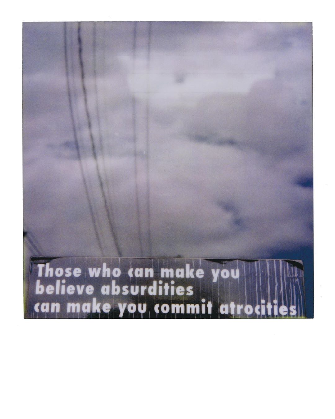 I guess we need to keep revisiting this.  Portland, 2009. #voltaire #polaroid